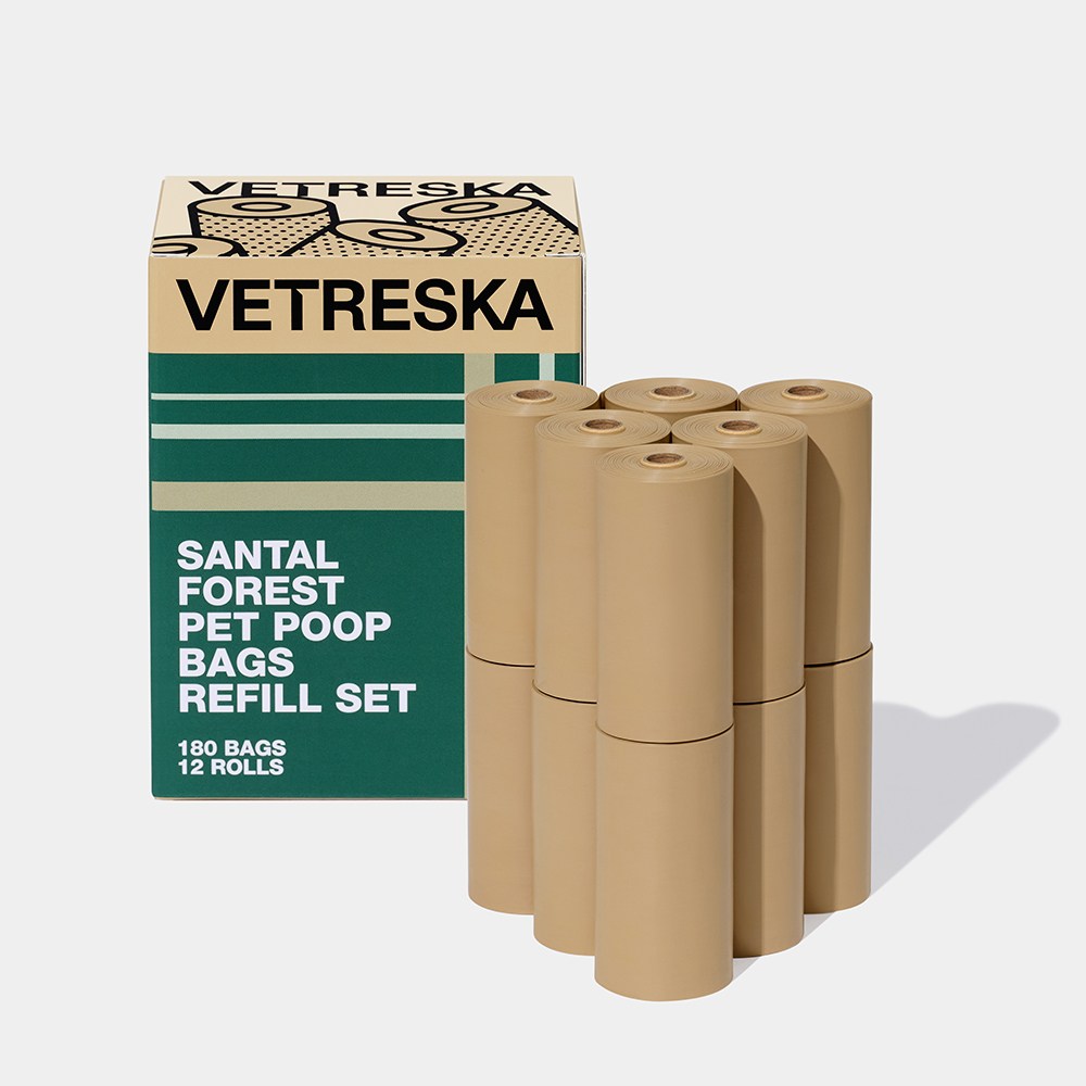 VETRESKA 상탈포레스트 강아지 향기나는 배변봉투 풉백 디스펜서 세트(상탈향) 13,000원