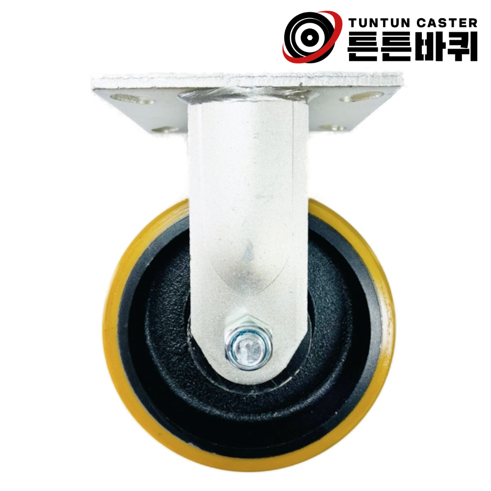 단조 20cm(8인치) 1.3톤 1300KG 우레탄바퀴 고중량 고정 캐스터 바퀴폭76mm 90,700원