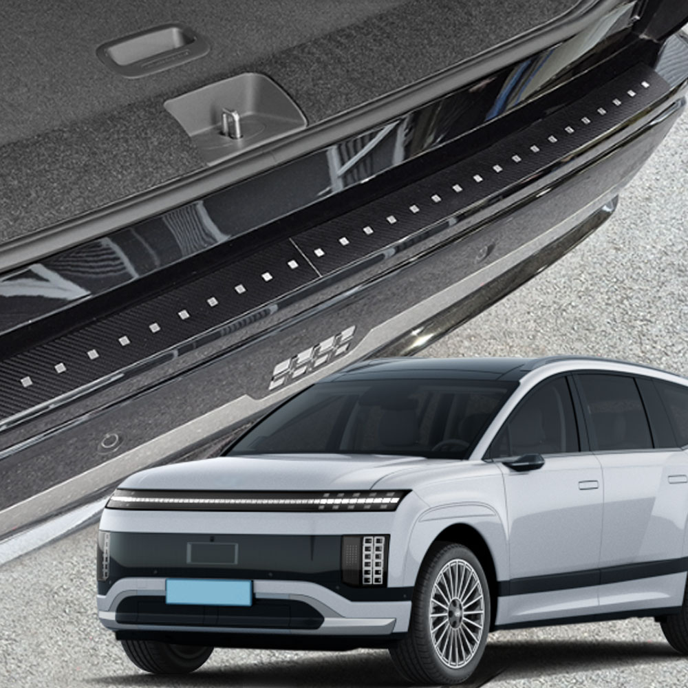 아이오닉9 호환 트렁크 범퍼 몰딩 카본 메탈 리어스텝 스크래치 흠집 방지 패드 79,000원