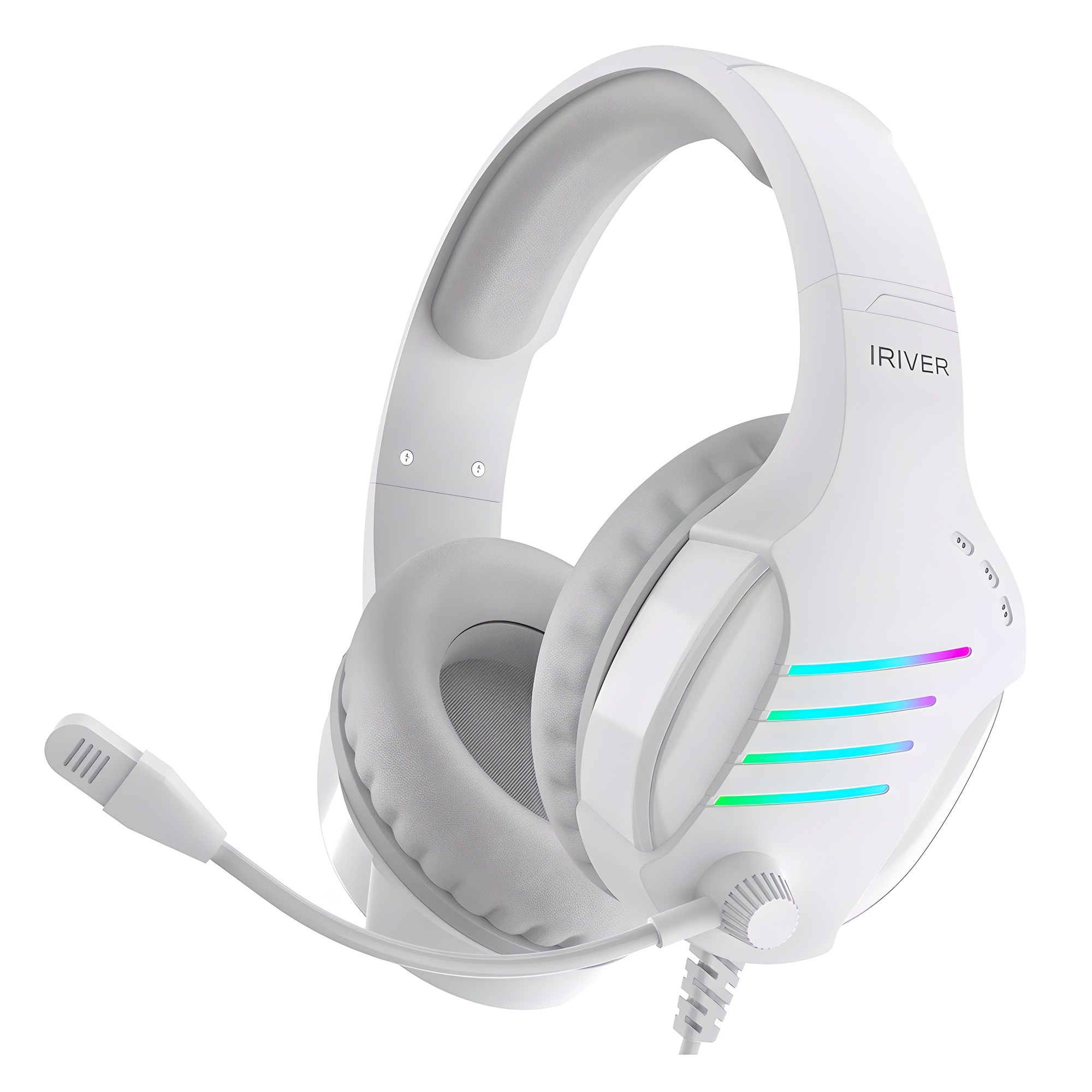 아이리버 노이즈 캔슬링 마이크 레이보우 LED USB 게이밍 헤드셋, EQwear-G7H, 화이트 22,300원