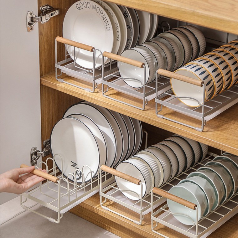 슬라이딩 식기건조대 정리대 접시 그릇 수납장 선반 건조기 수납함 이동식 틈새 19,520원