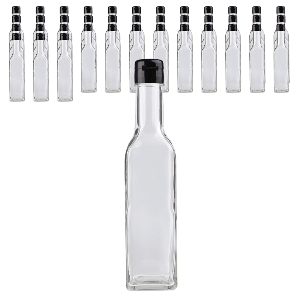 가인글로벌 사각오일250(평면) KD 투명 유리병, 40개, 250ml 45,500원