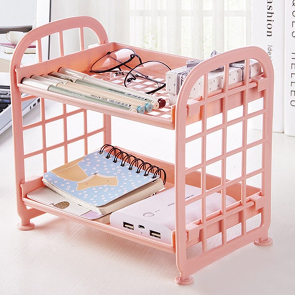 2단 조립식 작은 선반 책상위 주방 정리 미니 향수 화장대 진열장 진열대 3,300원