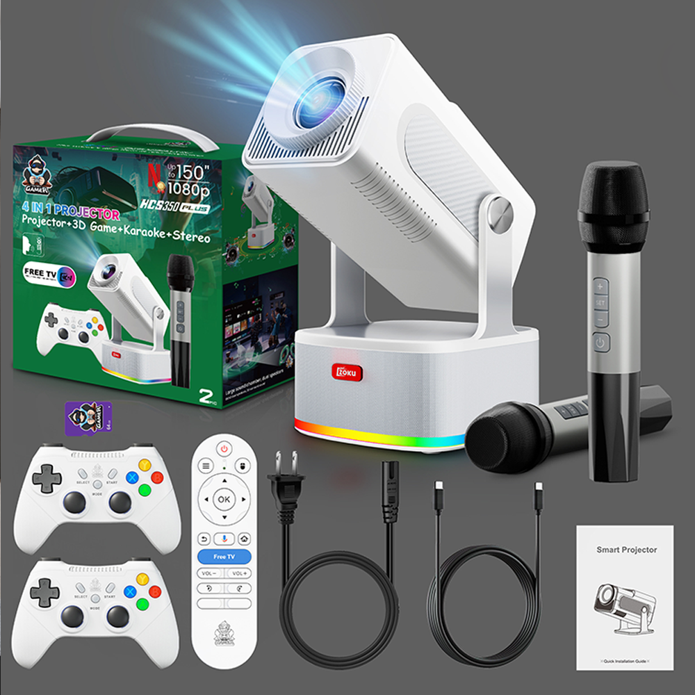 시네온 안드로이드 TV 4k 빔프로젝터 노래방 게임 멀티방 미니 가정용 캠핑용 홈 시네마 199,000원