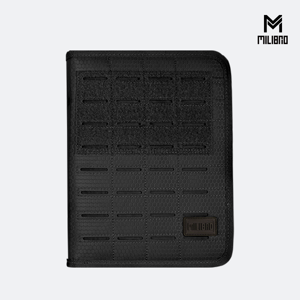 필립 전술 오거나이저 노트 - 업무용 회사 북파우치 밀리터리 파우치 노트북 바인더 군사 벨크로 패치 A5, 검정 27,000원