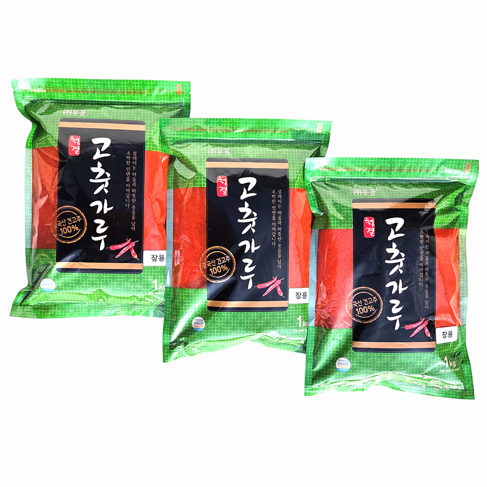 새마원 HACCP 국내제조 중국산 고춧가루 (극세분) 장류용 떡볶이용 짬뽕용 중국산 고운 고추가루, 3개, 1kg, 현재가 32,900원