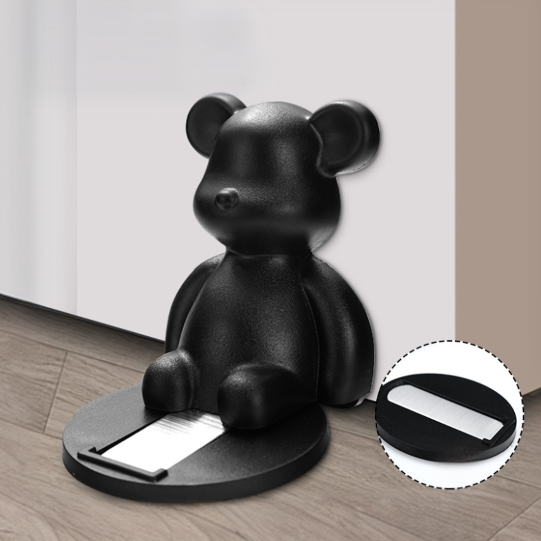 라이크준 무타공 자석 방문 문닫힘방지 베어 도어스토퍼 7,800원