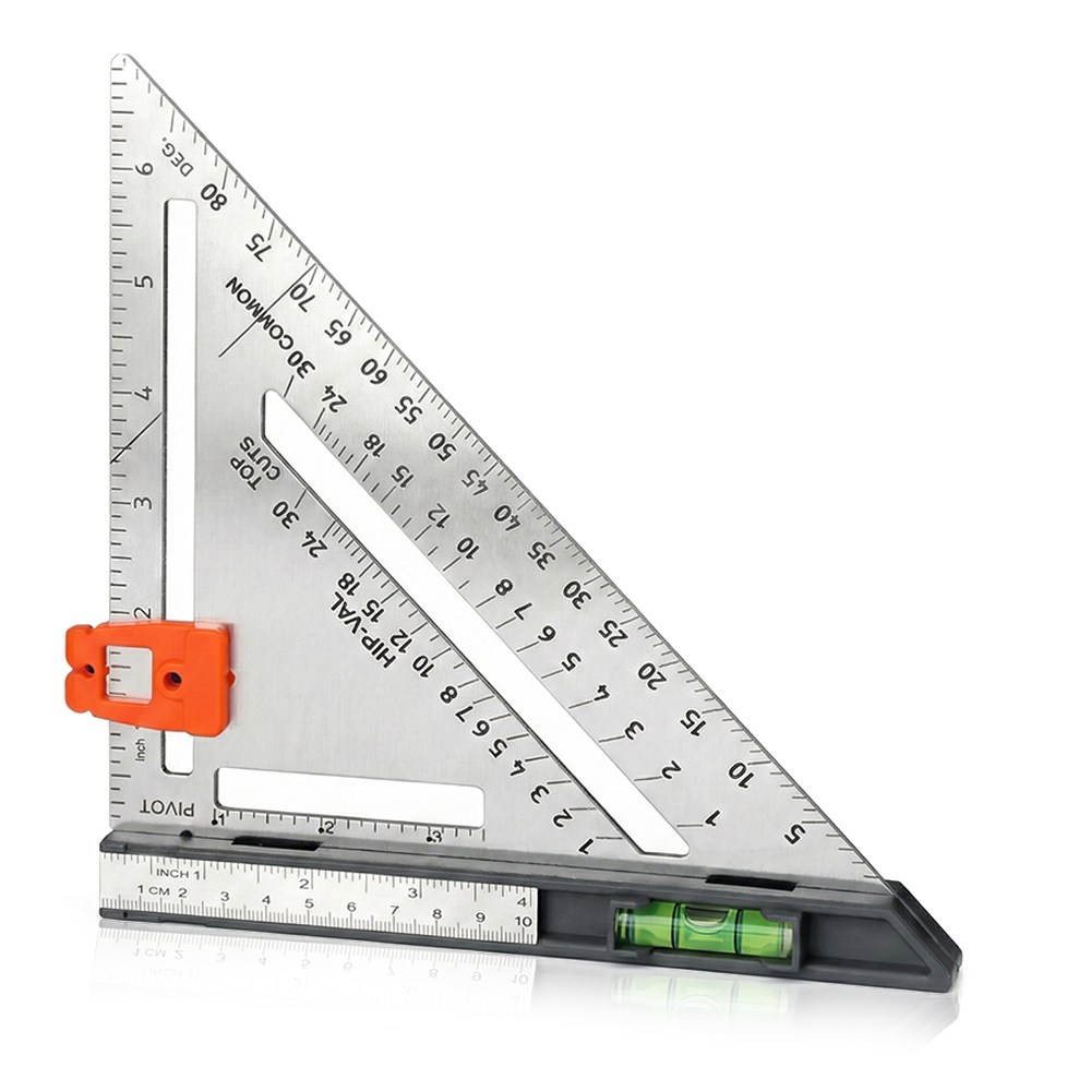 아띠꼴로 목공 연귀자 목공용 눈금자 마킹자 스틸자 삼각자 7인치 직각자 12인치, 1개 13,900원