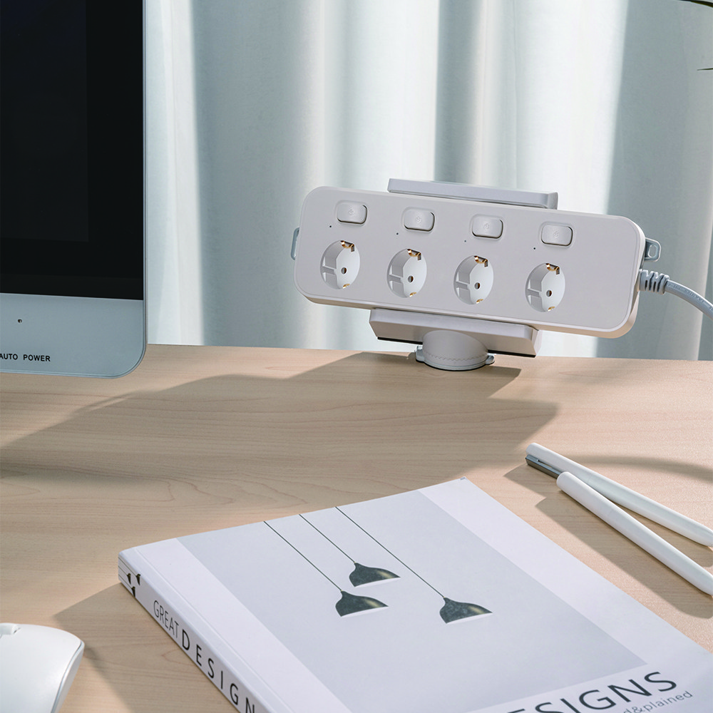 엔산마운트 PM-H02 멀티탭 거치대 책상정리 선정리용 홀더, 화이트, 1개 12,900원