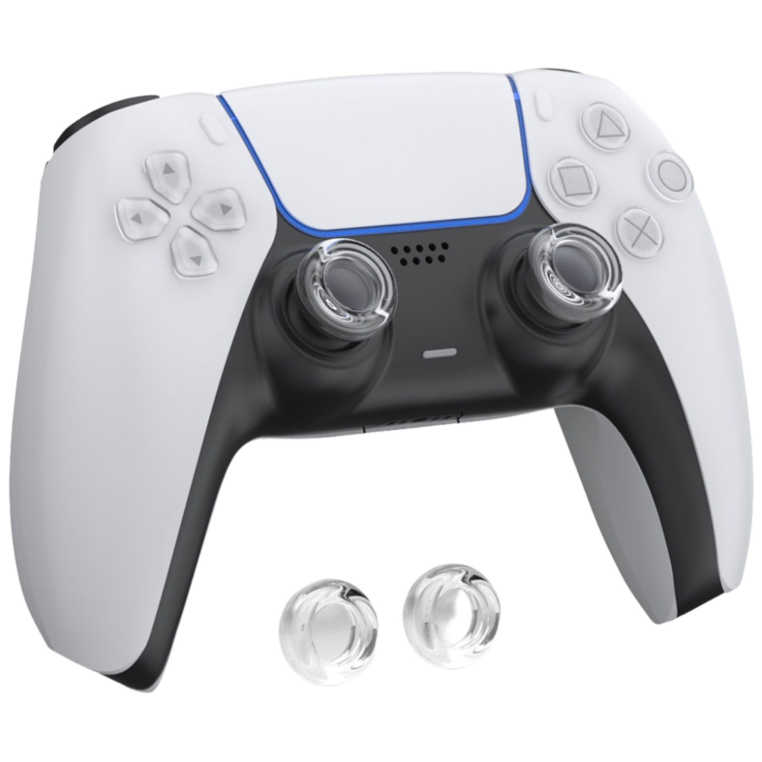 이이네 투명 컨트롤러 스틱 커버 PS5/XBOX/Switch 프로 컨트롤러와 호환 가능 스틱 보호 2pcs 스틱 캡 세트, 투명색, 1개 6,800원