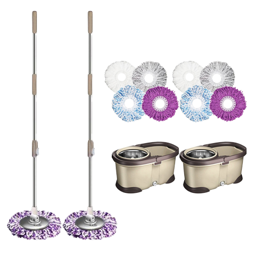 월드크린 무지개 회전물걸레 청소기 + 걸레 5p 세트, 2세트 58,500원