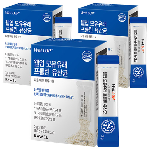 로엘 웰업 모유 유래 프롤린 유산균 스틱, 60g, 3개 16,420원
