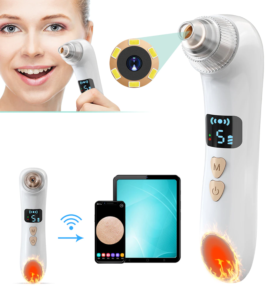 온열 블랙헤드 흡입기 피지 제거 압출 기 얼굴 코 모공 클렌징 기계 피부 관리 홈 케어 기구 54,900원