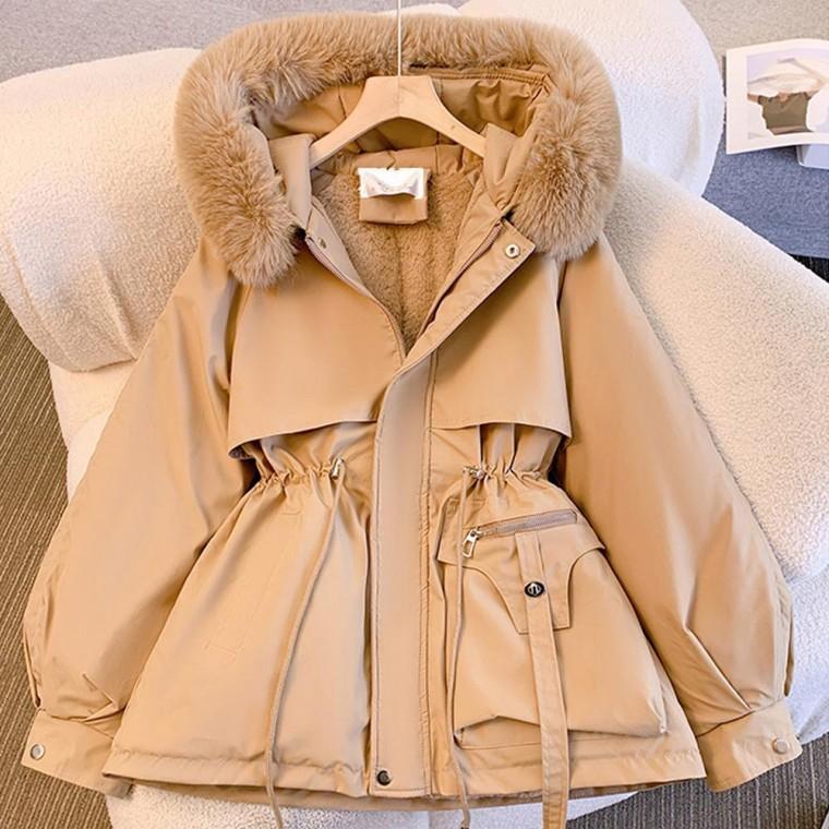 벨트패딩 허리스트링 퍼카라 겨울패딩 아우터 패딩점퍼 후드 99,680원