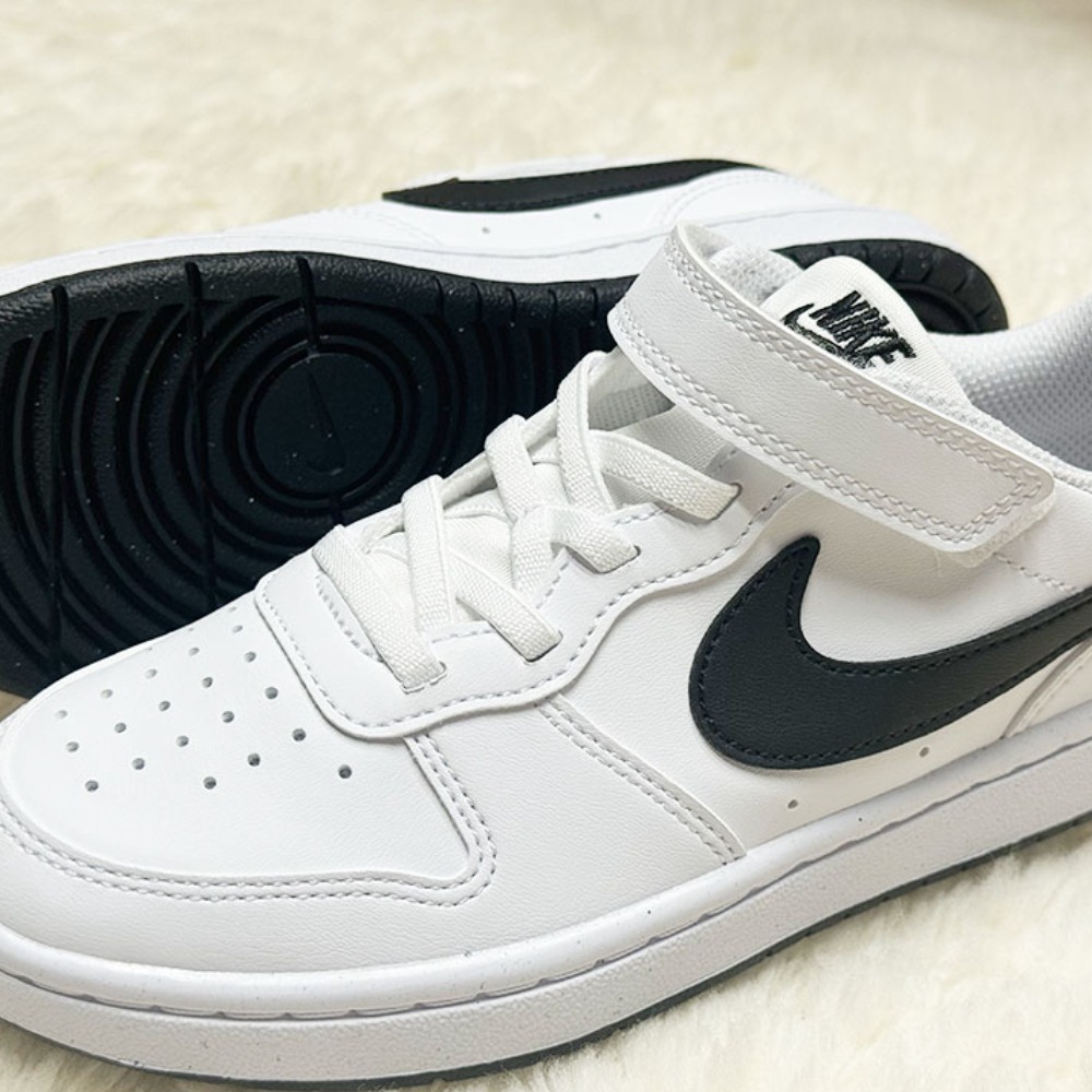 나이키 초등학생 운동화 코트 버로우 로우 키즈 벨크로 찍찍이 화이트 발편한 신발클리너 53,900원