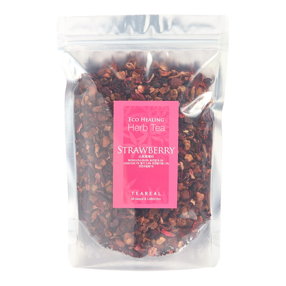 티리얼 블랜딩티 스트로베리 잎차 loose tea, 160g, 1개, 1개입 14,900원