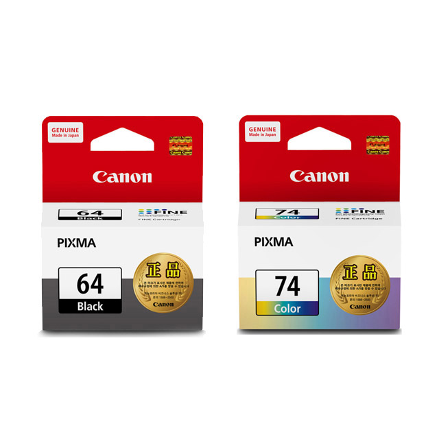 캐논 잉크 세트 PG64 + CL74, 1세트, 검정64, 컬러74 45,000원