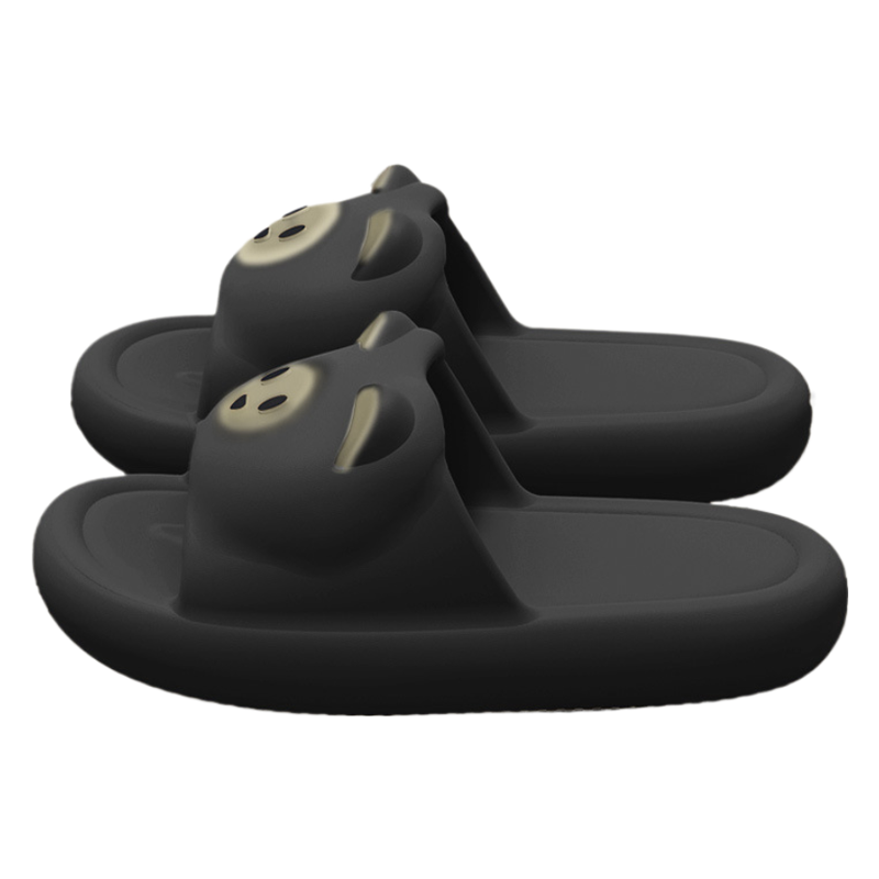 헨센 귀여운 고양이 EVA 말랑 슬리퍼, 블랙, 1개 8,500원