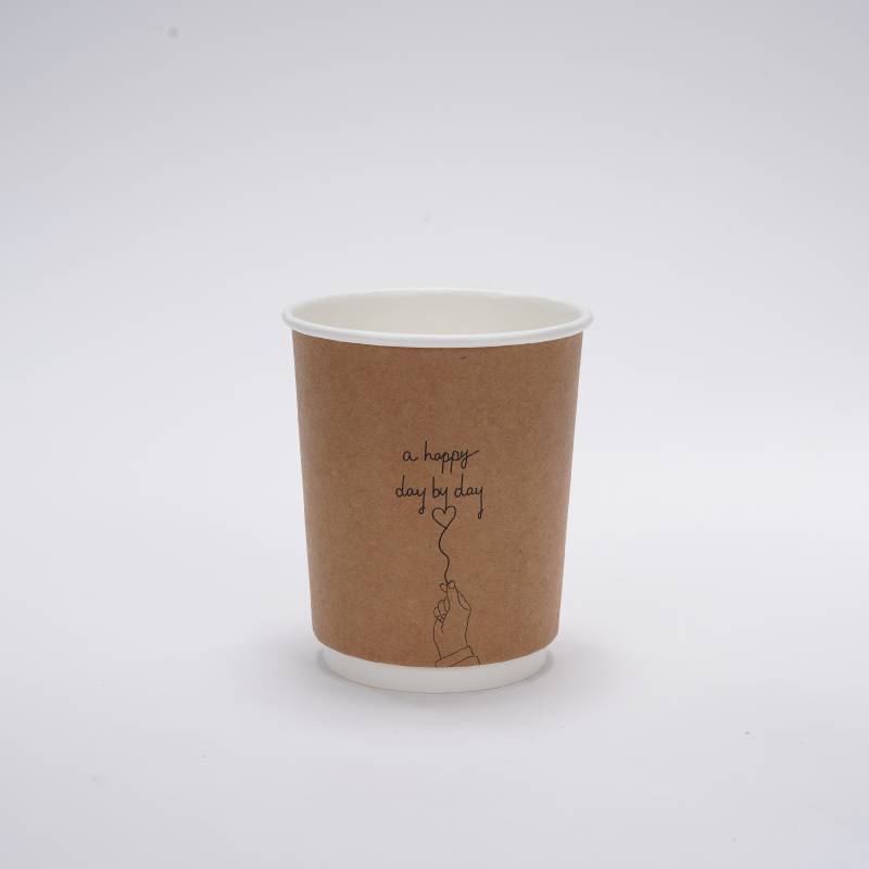 공컵 캘리그라피 크라프트 이중 종이컵 10온스 - 데이바이데이 300ml 500개입 61,600원