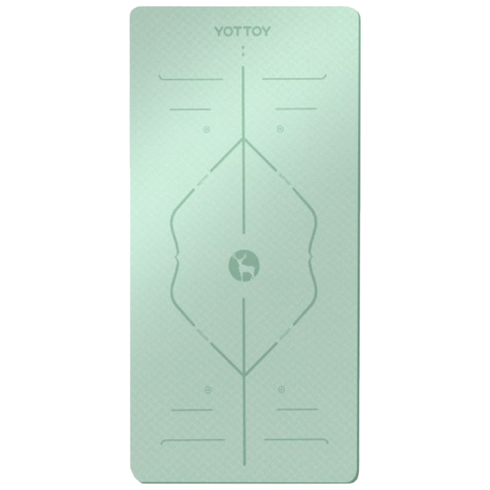 YOTTOY KOREA 요토이 논슬립 TPE 와이드 두꺼운 요가매트 빅사이즈, 1개, 그린 47,000원