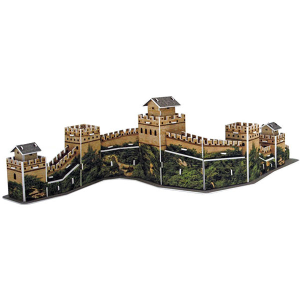 3D 매직퍼즐 내가 만드는 세계 유명 건축물 시리즈 만리장성 종이블록, 50피스, 혼합색상, 1개 9,200원