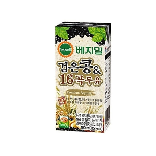 베지밀 검은콩과16곡두유 190ml x 96팩, 190ml, 96개 56,810원