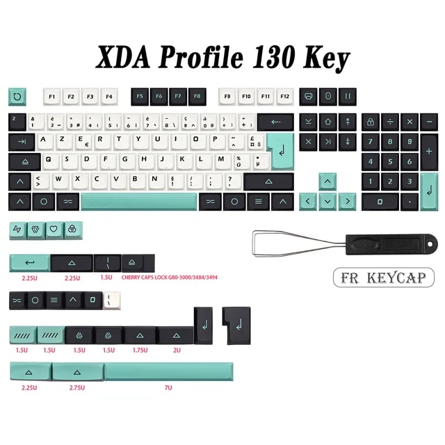 지오마 키캡 pbt XDA DE FR ES AZERTY 키 캡 dz60/RK61/gk64/68/84/980 키보드 gmk 앨리스 스페이스 바 61,980원