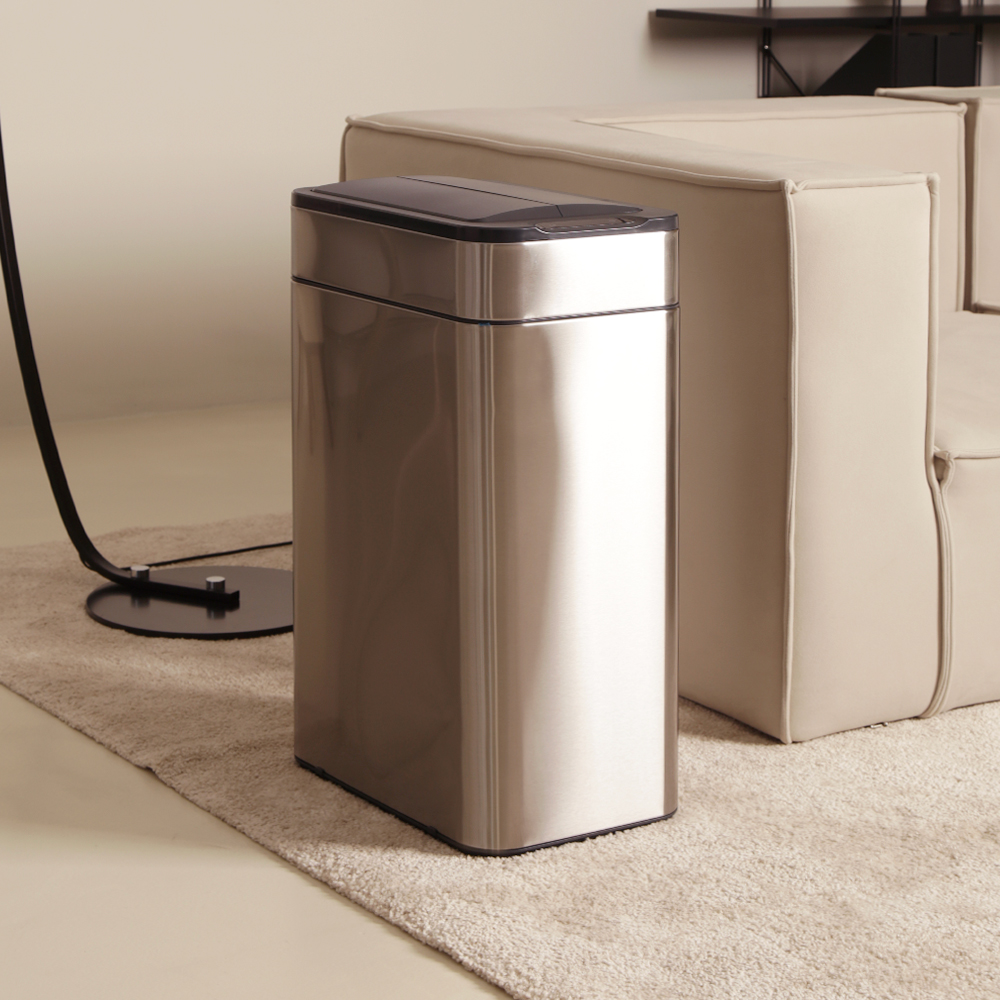 톨튼 오존살균 자동센서 쓰레기통, 실버 169,000원