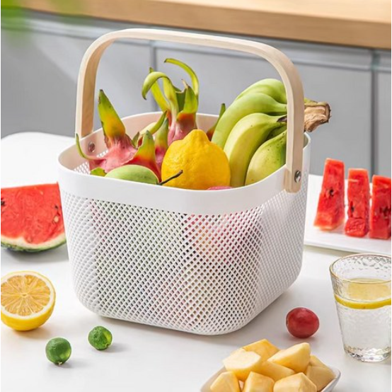 위드윈 리사토르프 철제바구니 우드손잡이 다용도 수납바구니 이케아바구니 9,900원