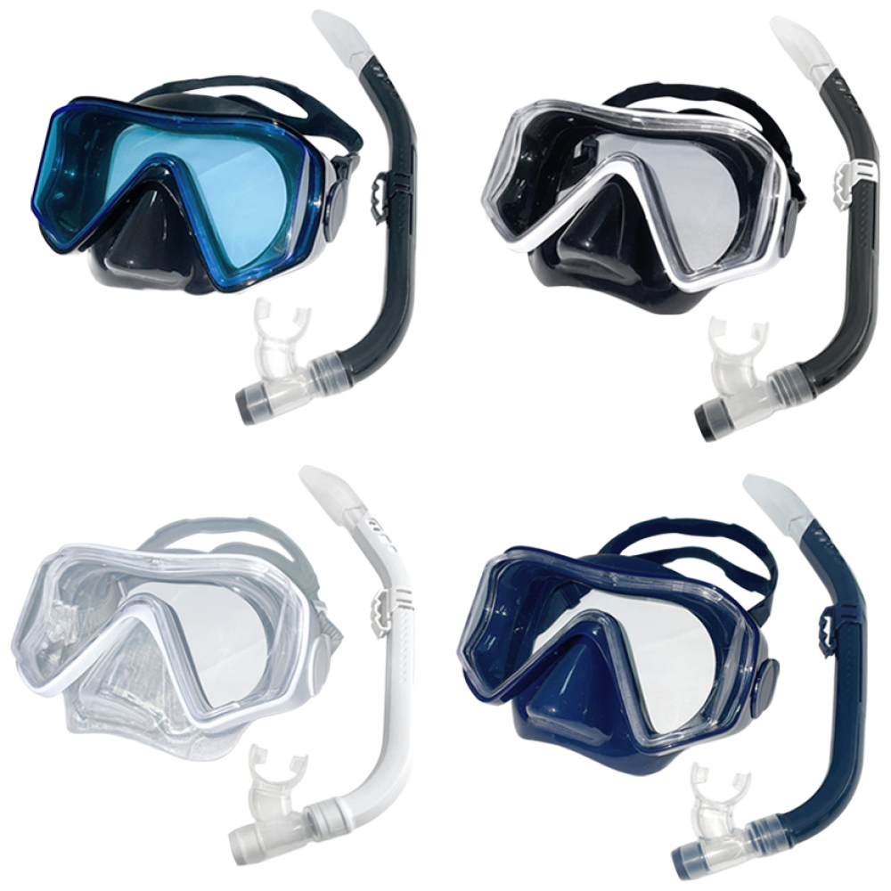 슈나이더 성인용 프리미엄 3안식 실리콘 와이드마스크 스노클세트 SN1-WC02, 블랙화이트 24,900원