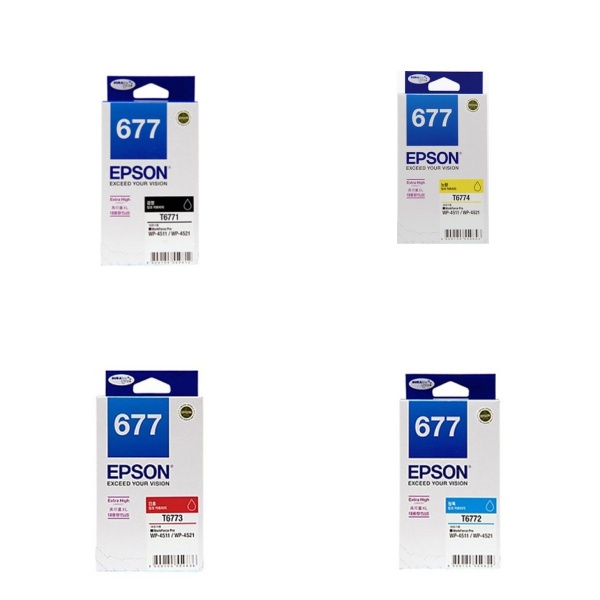 엡손 정품 잉크 4색 세트 T677170 T677270 T677370 T677470 WP-4521 / 4511 287,320원