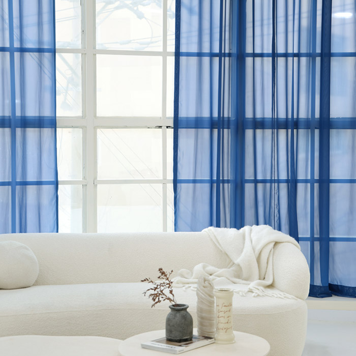 메종텍스타일 포시즌 인테리어 컬러 쉬폰커튼 + 저소음 고급레일 세트 63,460원