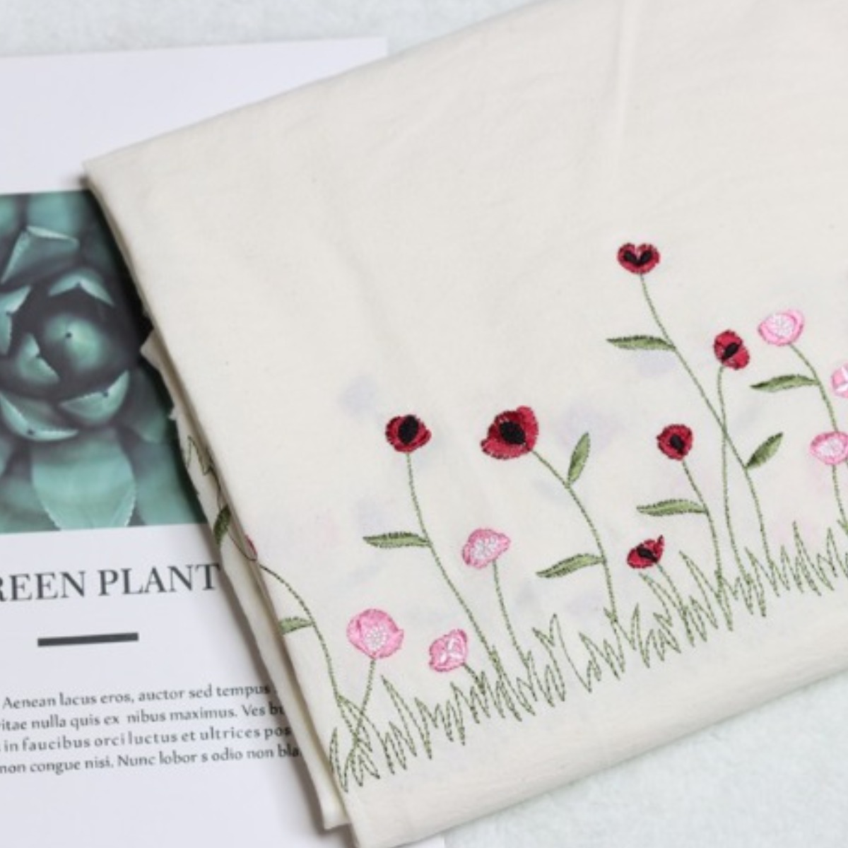 20수 워싱 광목자수  블랙튤립 26,400원