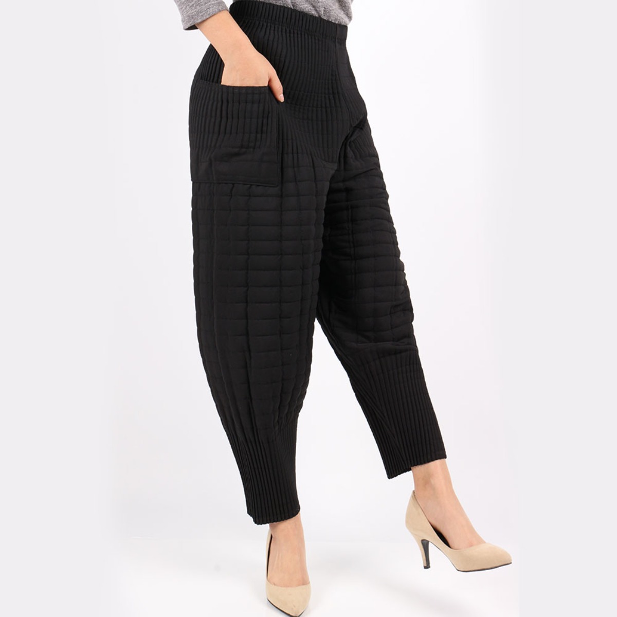 겨울_D겨울여성고급누빔바지 여자 여성 누빔 고급 밴딩 스판 바지 와이드핏 보온 빅사이즈 39,800원