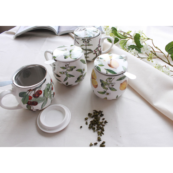 허니상점 고급 독일 코니츠 티망 티 머그컵 도자기 뚜껑 머그 4style 58,900원