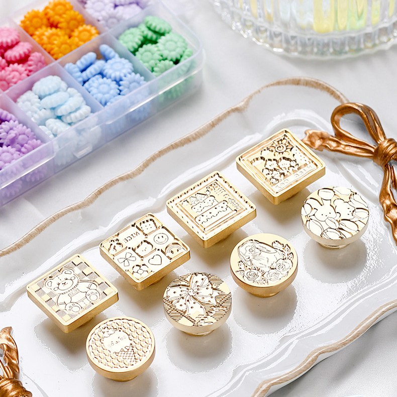 실링왁스 인장 스탬프 헤드 시리즈 19 곰돌이 토끼 테마 4,000원