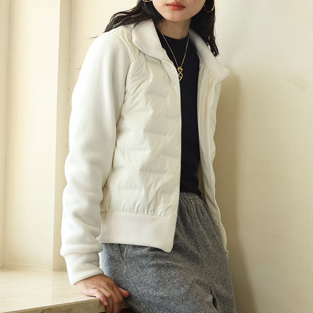 스토리원 여성 플리스 패딩 점퍼 배색 후리스 WM-FWOT024 29,900원