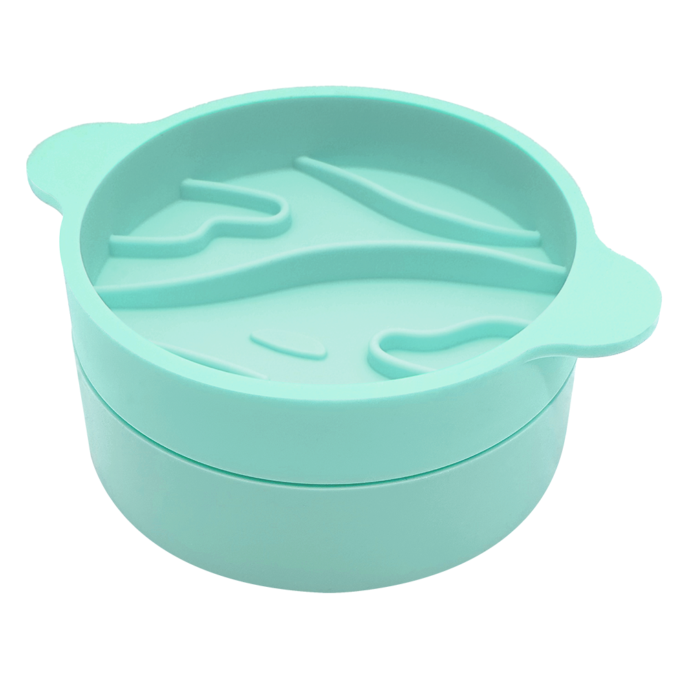 애니먼 space-z 실리콘 슬로우 식기 2단 타임볼 천왕성 강아지 고양이 소형견 급체방지 식사 속도 조절, 1개, 아쿠아베일 29,900원