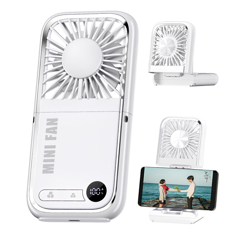 SUKI 5단조절 급속 냉각 선풍기 휴대용 에어컨 접이식 보조배터리 손풍기 14,400원