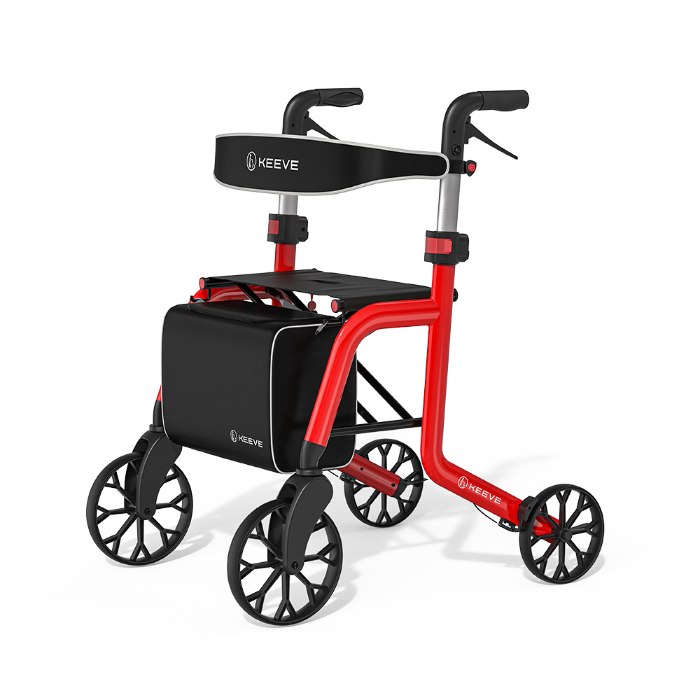 키브 특허받은 성인용 프리미엄 롤레이터 보행기 어르신 실버카 보조보행기 KV-2 레드 358,000원
