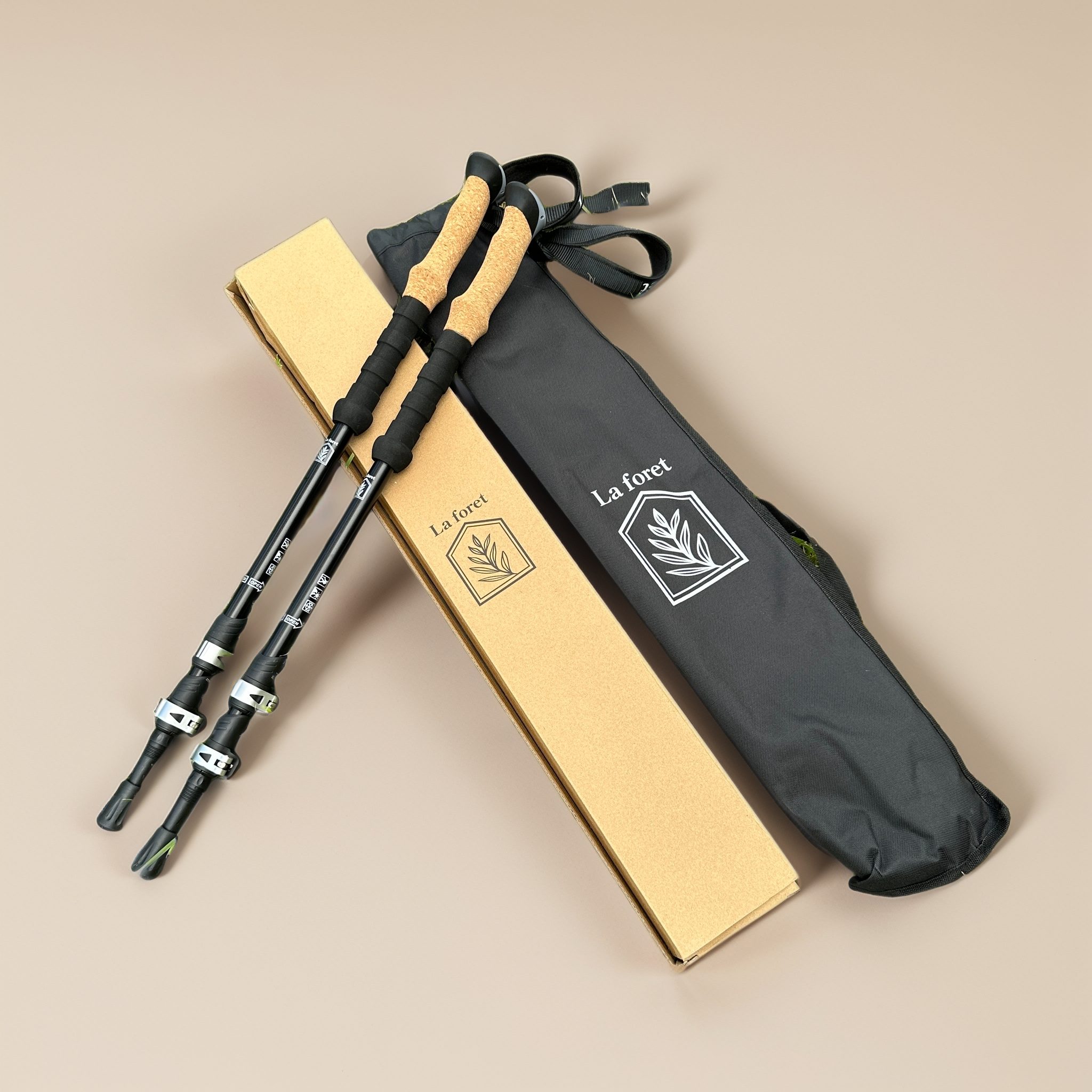 [라포레] 코르크 등산스틱 최고급 듀랄루민 경량 초강도 34,900원