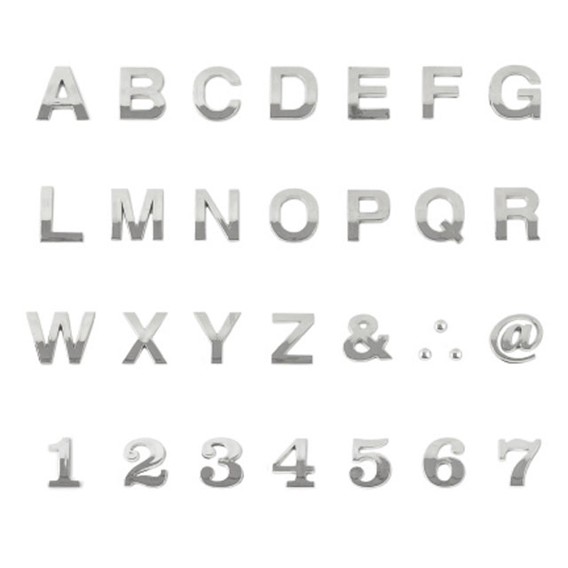 크롬 메탈 알파벳 자동차 레터링 3D 이니셜 엠블럼 차량 영어 숫자 하트 튜닝엠블럼 1개입 1,080원