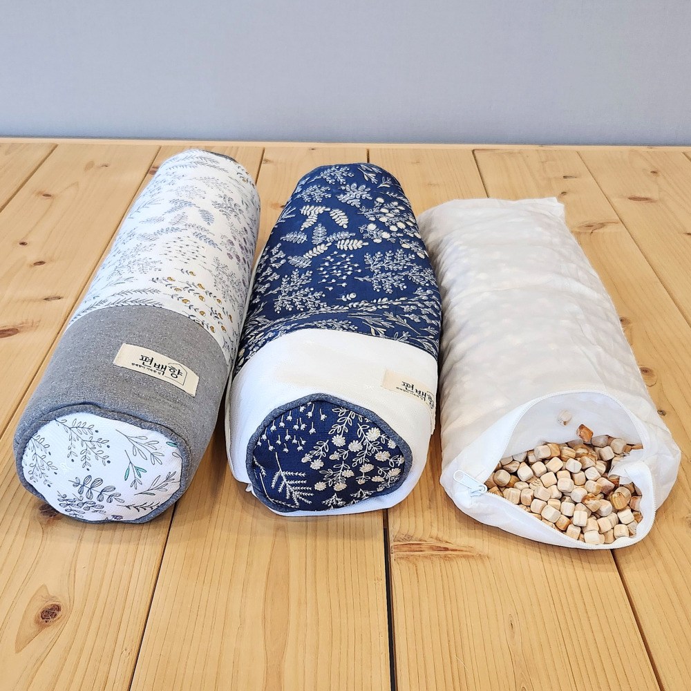 편백향 인견 원형 베개 35,000원