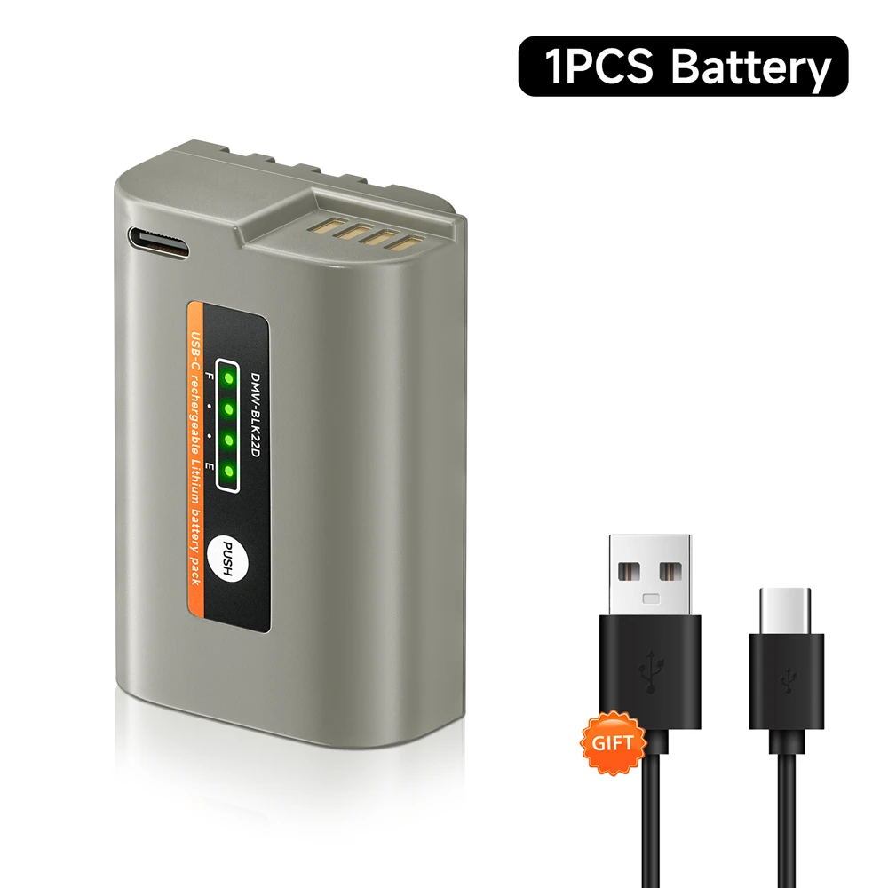 PALO DMW-BLK22 DMW BLK22 USB 배터리 파나소닉 LUMIX DC-S5 DC-S5 II GH5M2 GH6 S5M2 S5M2X DC-S5K DC-G9 69,800원