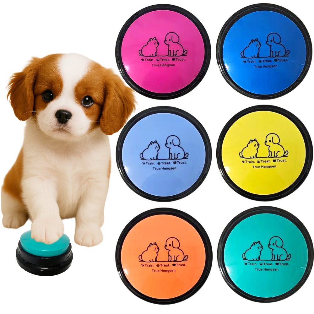 트루행센 강아지 훈련 간식벨 장난감, 6개, 블루+옐로+민트+하늘+주황+와인 24,000원