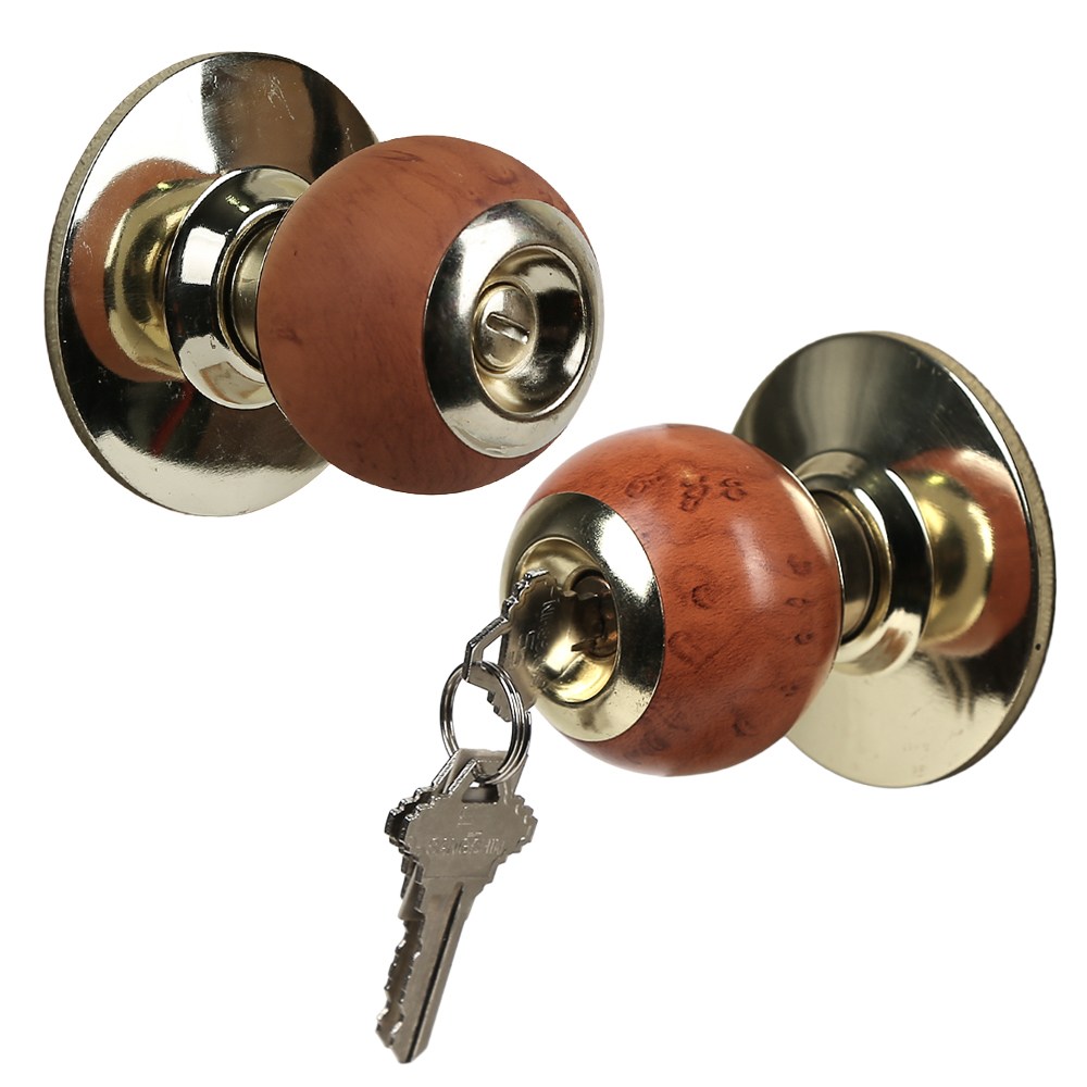 (락이록이) 1000 CLD 우드 방문손잡이 욕실문손잡이, 1개, 우드 (동전형 ) 5,800원