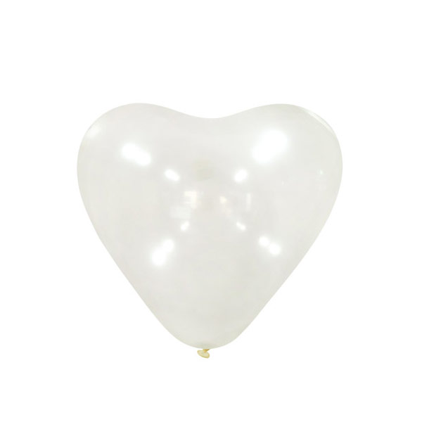 조이텍스 하트풍선 15cm 크리스탈 클리어 200입 / 전문가용 고무풍선 파티풍선 생일파티 이벤트풍선 17,000원