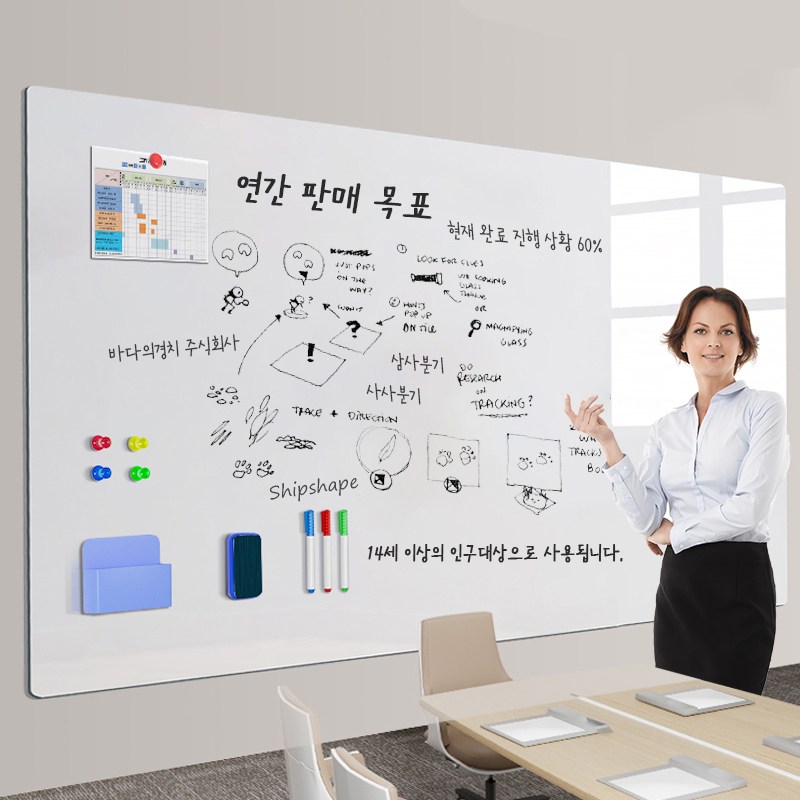 Shipshape 마그네틱 소프트 화이트보드 게시판 문질러 닦기 가능 메모판 회의록판 붙이는화이트보드 시트지 27,900원