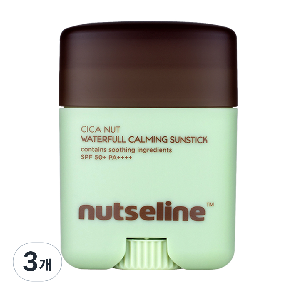 넛세린 시카 넛 선스틱 카밍 쿨링 워터드 SPF50+ PA++++ 미백 주름개선 끈적임 없는 온가족 썬스틱, 20g, 3개 41,400원