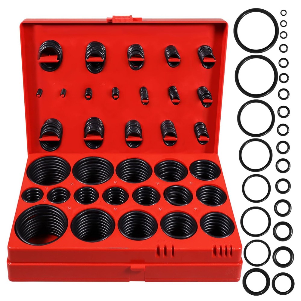 ITL 고무 오링 세트 실리콘 블랙 고무링 내열 고무 32종 419PCS, 1세트 10,900원